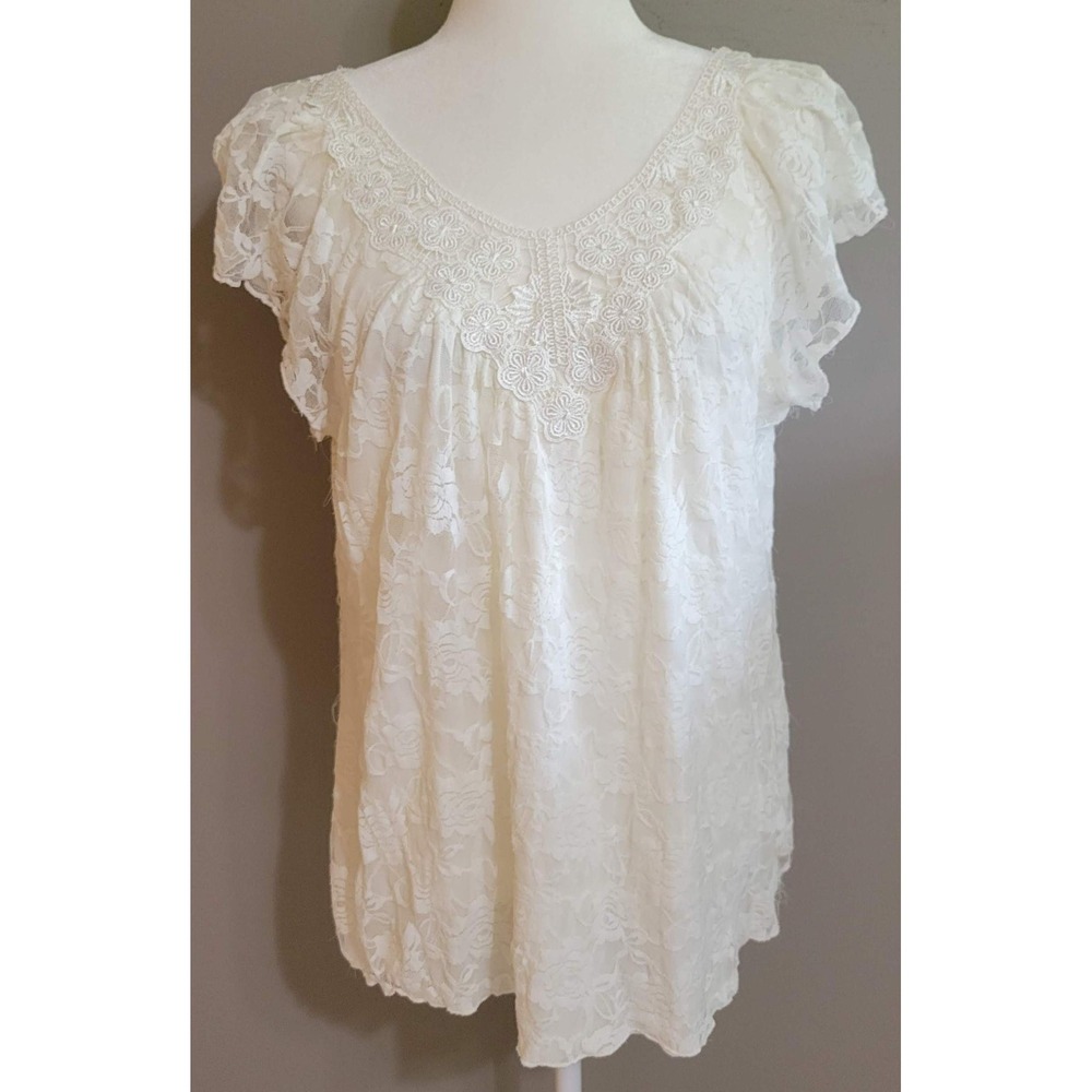 Artesia Soft Embroidered Lace Top